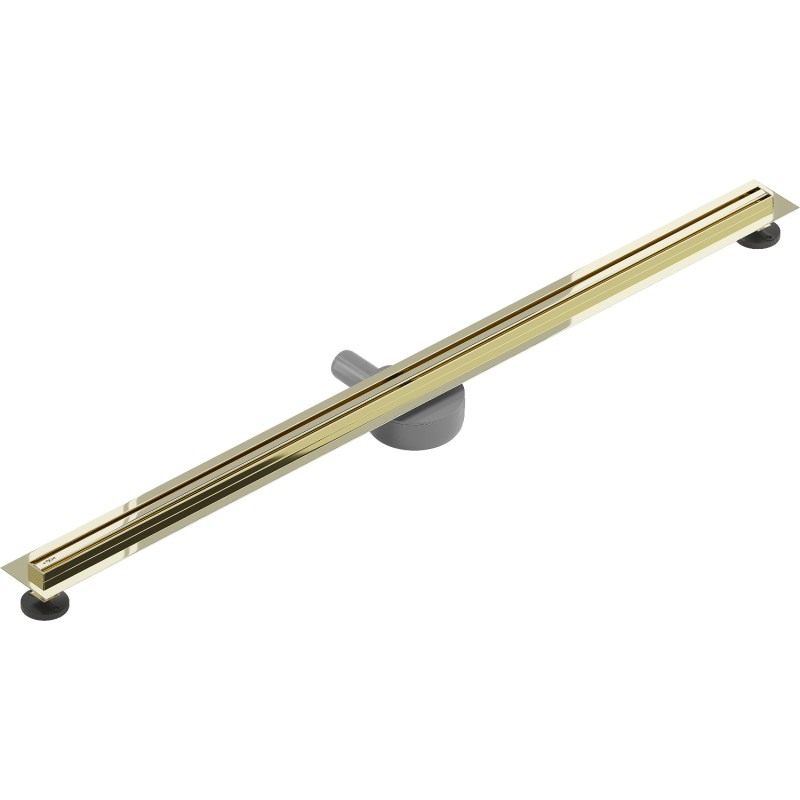 Mexen Flat 360° Slim otočný lineární odvod 160 cm, zlatý - 1541160