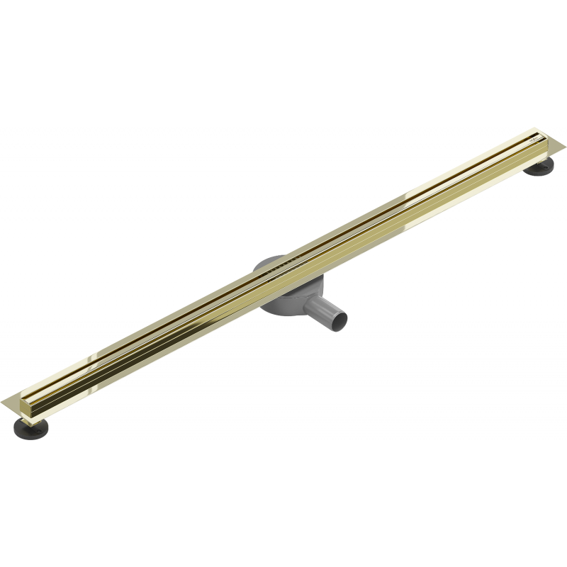 Mexen Flat 360° Slim otočný lineární odtok 160 cm, zlatý - 1541160