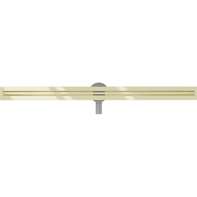 Mexen Flat 360° Slim otočný lineární odtok 160 cm, zlatý - 1541160