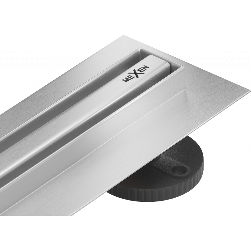 Mexen Flat 360° Slim otočný liniový odtok 200 cm, nerez - 1041200