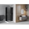 Mexen Rio čtvercová sprchová kabina 70 x 70 cm, grafit, chrom + vanička, bílá - 860-070-070-01-40-4510