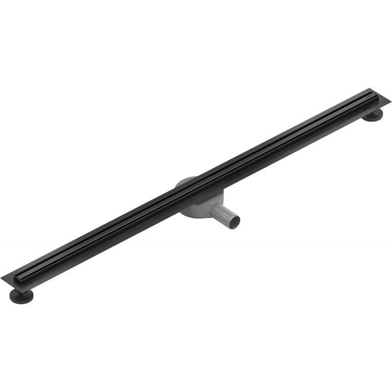 Mexen Flat 360° Slim lineární odtok otočný 140 cm, černý - 1741140