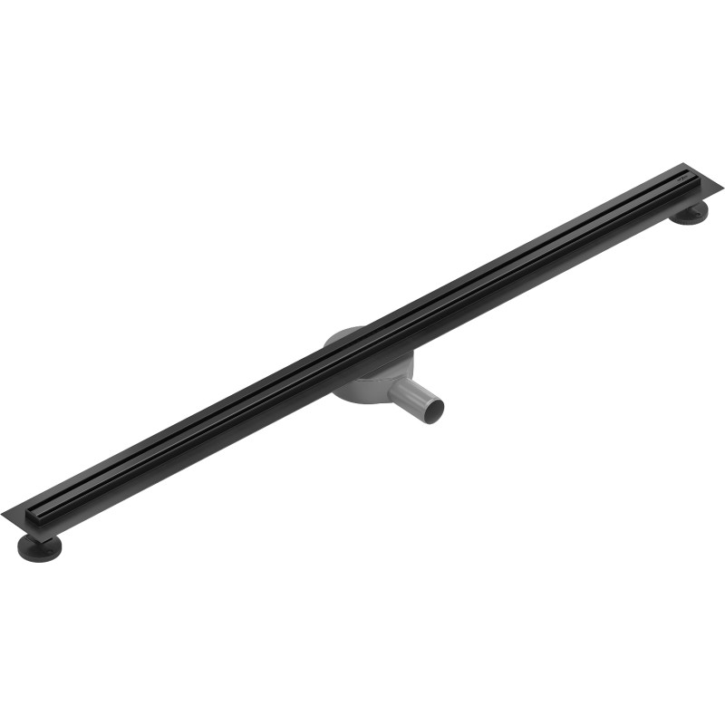 Mexen Flat 360° Slim otočný liniový odtok 160 cm, černý - 1741160