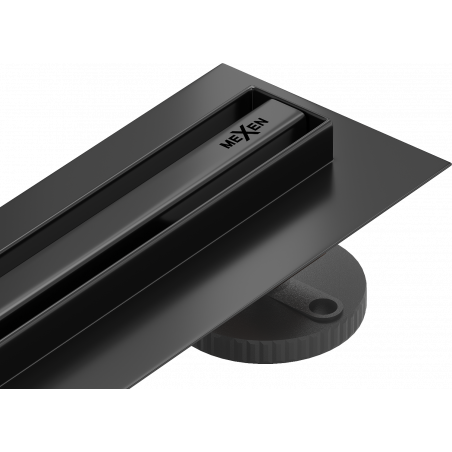 Mexen Flat 360° Slim otočný lineární odtok 180 cm, černý - 1741180