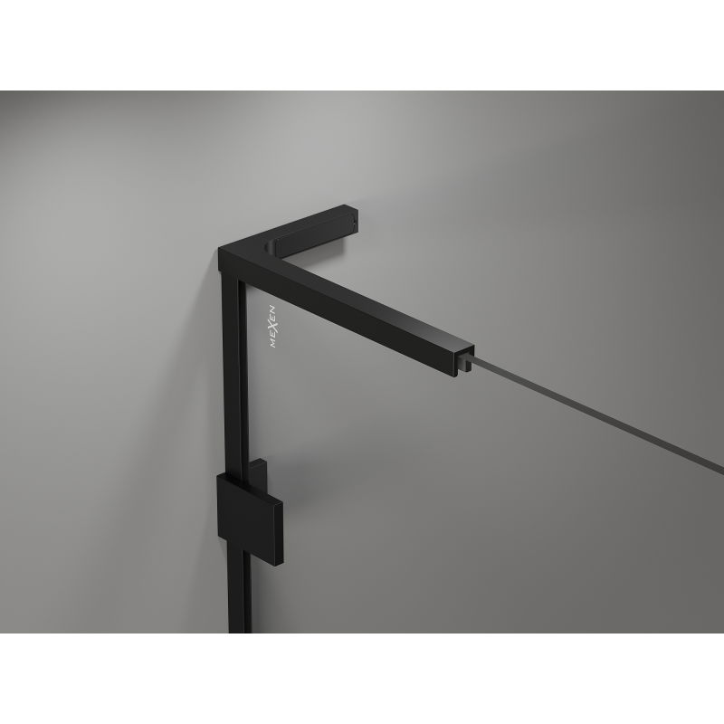 Mexen Lunar L sprchové dveře otočné pravé 80 cm, transparentní, černé - 834L-080-000-70-00-P