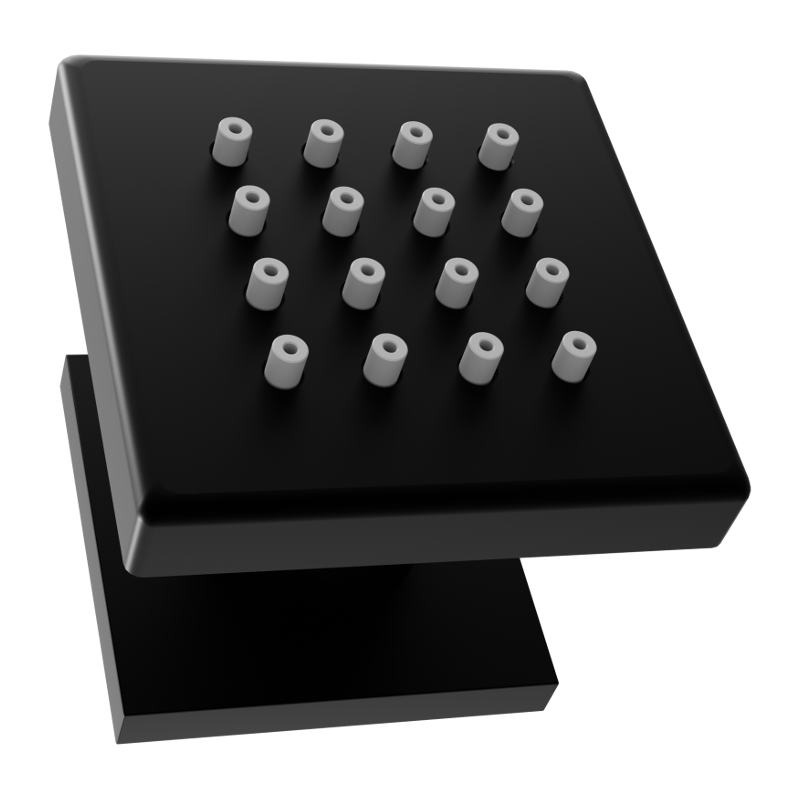 Mexen nástěnná boční sprcha, černá - 79360-70