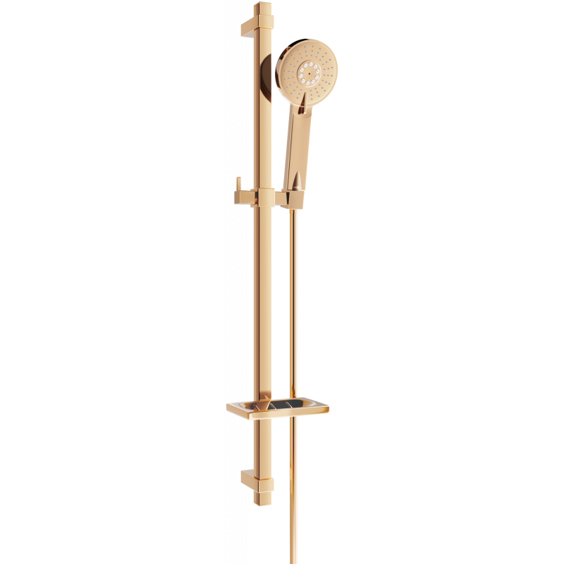 Mexen DQ40 posuvná sprchová sada, růžové zlato - 785404581-60