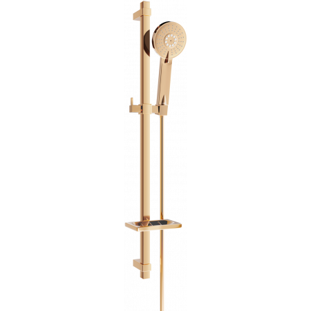 Mexen DQ40 posuvná sprchová sada, růžové zlato - 785404581-60
