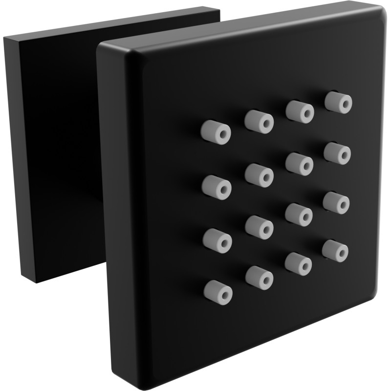 Mexen Cube černá nástěnná boční tryska - 79360-70