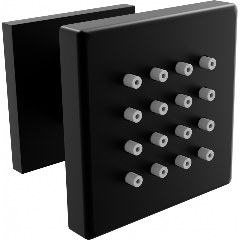 Mexen nástěnná boční sprcha, černá - 79360-70