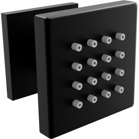 Mexen nástěnná boční sprcha, černá - 79360-70