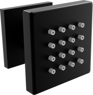 Mexen nástěnná boční sprcha, černá - 79360-70