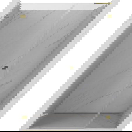 Mexen Lunar-B L sprchové dveře otevíravé levé 145 cm, transparentní, zlaté - 832SL-145-050-50-00-L