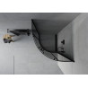 Mexen Rio půlkruhový sprchový kout 80 x 80 cm, grafit, černý - 863-080-080-70-40