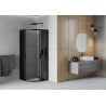 Mexen Rio polokruhová sprchová kabina 90 x 90 cm, grafit, černá - 863-090-090-70-40