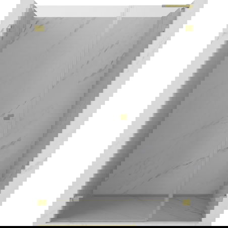 Mexen Lunar-B L otočné sprchové dveře levé 145 cm, transparentní, zlaté kartáčované - 832SL-145-050-55-00-L