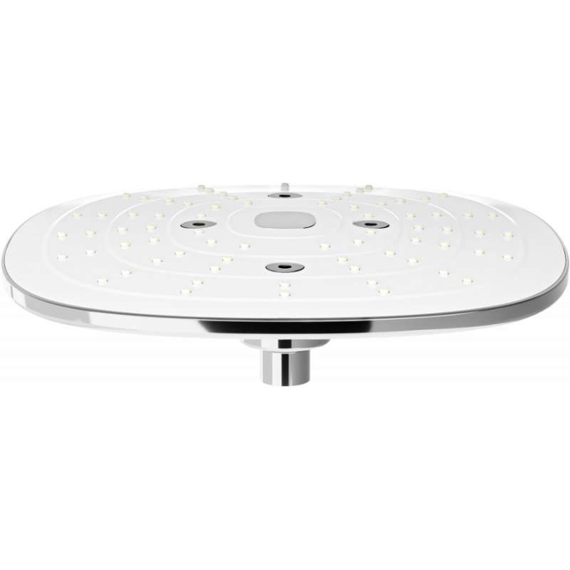 Mexen D-17 hlavová sprcha 24x24 cm, chrom/bílá - 79717-02