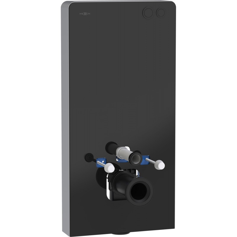 Mexen Tex Air G nástěnný pneumatický rám pro WC, černé sklo - 61150A-70