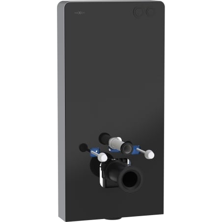 Mexen Tex Air G nástěnný pneumatický rám pro WC, černé sklo - 61150A-70