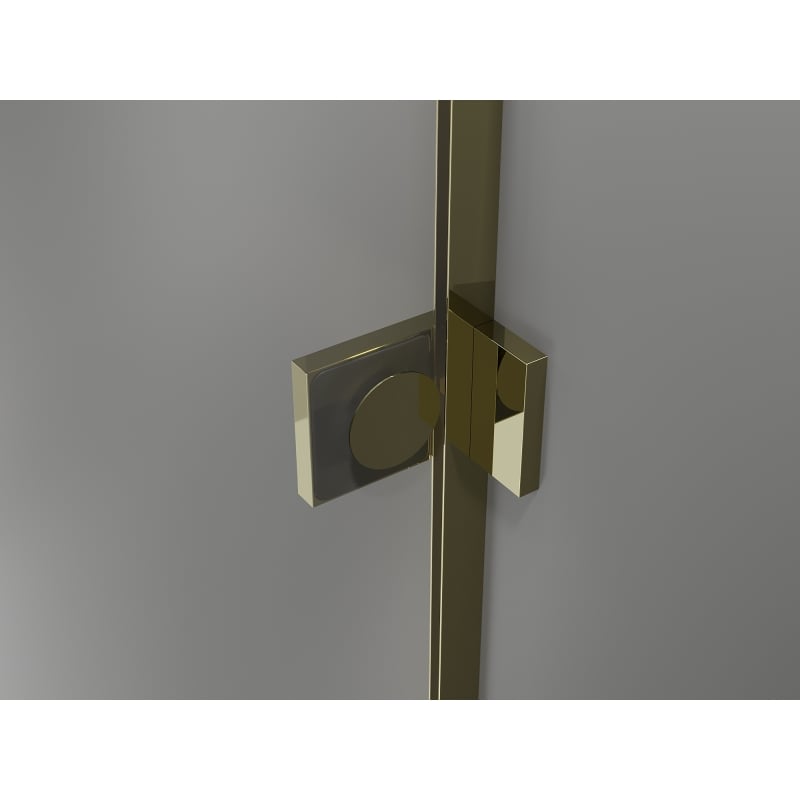 Mexen Lunar-F sprchové dveře skládací pravé 110 cm, transparentní, zlaté - 836S-110-050-50-00-P