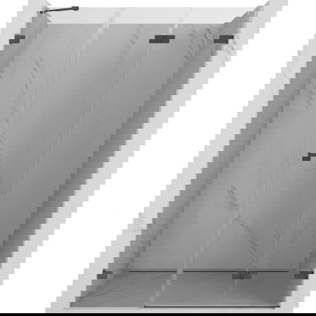 Mexen Lunar-F skládací sprchové dveře pravé 135 cm, transparentní, gun gray kartáčovaný - 836S-135-050-66-00-P