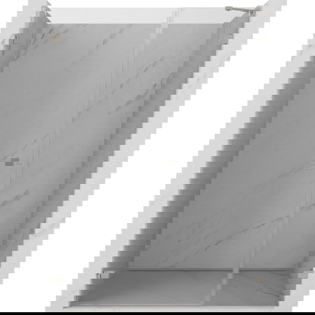 Mexen Lunar-B sprchové dveře otočné levé 115 cm, transparentní, kartáčovaný nikl - 832S-115-050-97-00-L