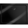 Mexen Flat obdélníková sprchová vanička slim 80 x 70 cm, černá, sifon černý - 40707080B