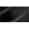 Mexen Flat obdélníková sprchová vanička slim 130 x 70 cm, černá, černý sifon - 40707013B