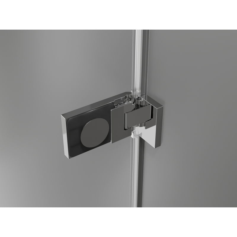 Mexen Lunar-F L sprchové dveře skládací levé 130 cm, transparentní, chrom - 836SL-130-050-01-00-L