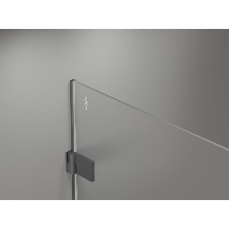 Mexen Lunar-B L sprchové dveře výklopné levé 115 cm, transparentní, gun metal - 832SL-115-050-95-00-L