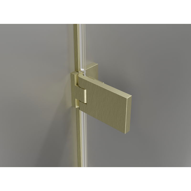 Mexen Lunar-F L skládací sprchové dveře levé 115 cm, transparentní, zlaté kartáčované - 836SL-115-050-55-00-L