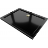 Mexen Flat obdélníkový sprchový kout slim 140 x 90 cm, černý, sifon zlatý - 40709014G