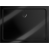 Mexen Flat obdélníková sprchová vanička slim 140 x 90 cm, černá, černý sifon - 40709014B