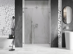 Mexen Lunar-B L sprchové dveře pravé 135 cm, transparentní, chrom - 832SL-135-050-01-00-P