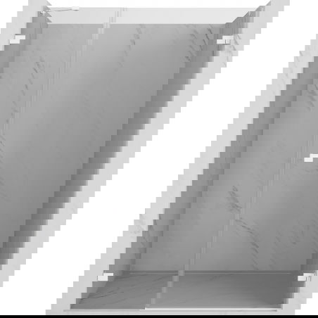 Mexen Lunar-B sprchové dveře výklopné pravé 125 cm, transparentní, bílé - 832S-125-050-20-00-P