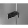 Mexen Lunar-F L zlamovací sprchové dveře levé 130 cm, transparentní, gun gray kartáčovaný - 836SL-130-050-66-00-L