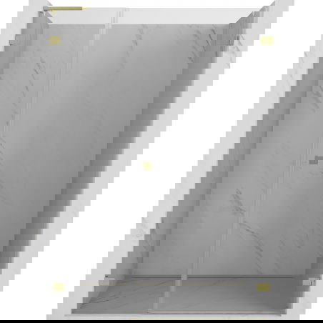 Mexen Lunar-B L sprchové dveře pravé 120 cm, transparentní, zlaté kartáčované - 832SL-120-050-55-00-P