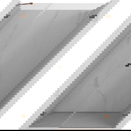 Mexen Lunar-B sprchové dveře otočné pravé 115 cm, transparentní, růžové zlato - 832S-115-050-60-00-P