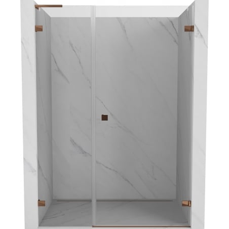 Mexen Lunar-B L sprchové dveře výklopné pravé 150 cm, transparentní, růžové zlato - 832SL-150-050-60-00-P