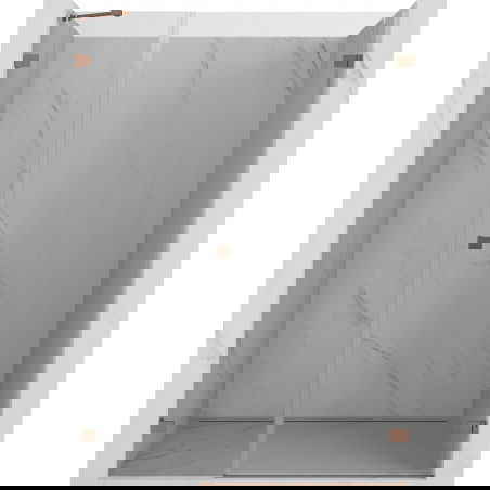 Mexen Lunar-B dveře sprchové pravé otevírací 125 cm, transparentní, kartáčovaná měď - 832S-125-050-65-00-P