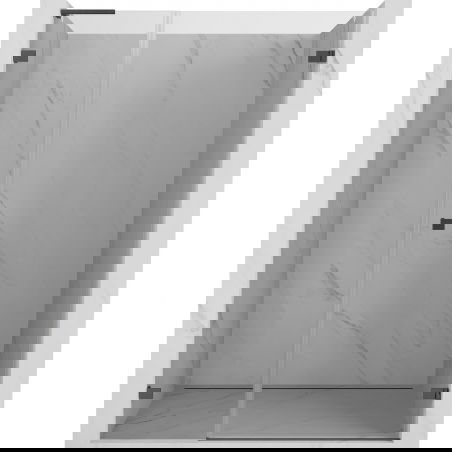 Mexen Lunar-B L pravé sprchové dveře 145 cm, transparentní, kartáčovaná gun gray - 832SL-145-050-66-00-P