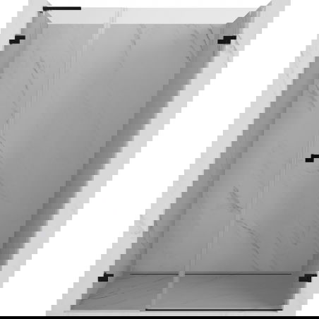 Mexen Lunar-B L sprchové dveře otočné pravé 110 cm, čiré, černé - 832SL-110-050-70-00-P