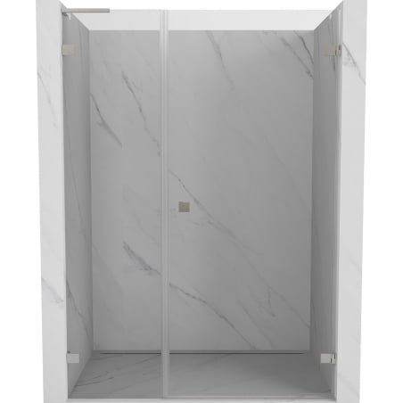 Mexen Lunar-B L sprchové dveře otočné pravé 110 cm, transparentní, kartáčovaný nikl - 832SL-110-050-97-00-P