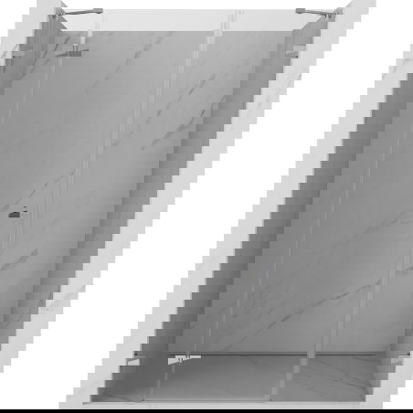 Mexen Lunar sprchové dveře otevírací levé 135 cm, transparentní, chrom - 834S-135-050-01-00-L