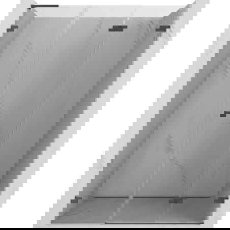 Mexen Lunar-F L sprchové dveře skládací pravé 135 cm, transparentní, gun gray kartáčovaný - 836SL-135-050-66-00-P