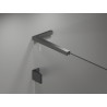 Mexen Lunar-F L skládací sprchové dveře pravé 145 cm, transparentní, kartáčovaný gun gray - 836SL-145-050-66-00-P