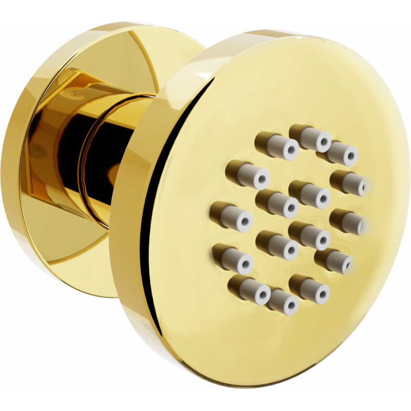 Mexen boční sprchová hlavice na omítku, zlatá - 79361-50