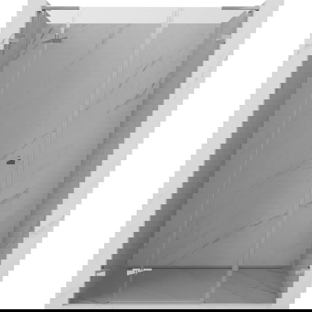 Mexen Lunar L sprchové dveře otočné levé 125 cm, transparentní, chrom - 834SL-125-050-01-00-L