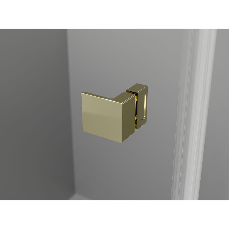 Mexen Lunar L sprchové dveře, levé pantové, 125 cm, transparentní, zlaté - 834SL-125-050-50-00-L