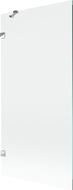 Mexen Lunar vanová zástěna 1-křídlová 90 x 150 cm, transparentní, chrom - 897-090-000-01-00